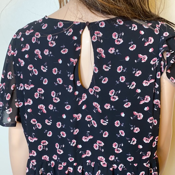 Torrid 4X floral black dress - Picture 5 of 7